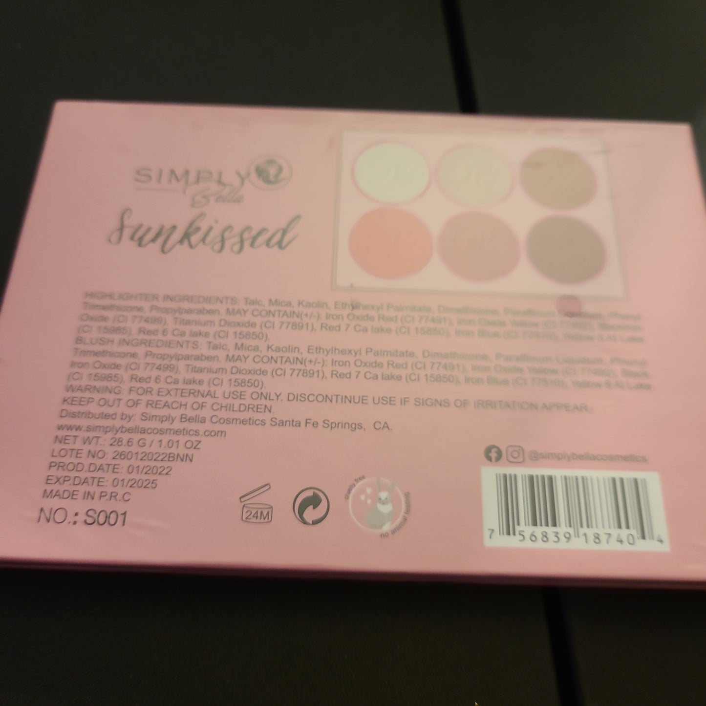 Sinply Bella SunKissed HighLighter and Blush