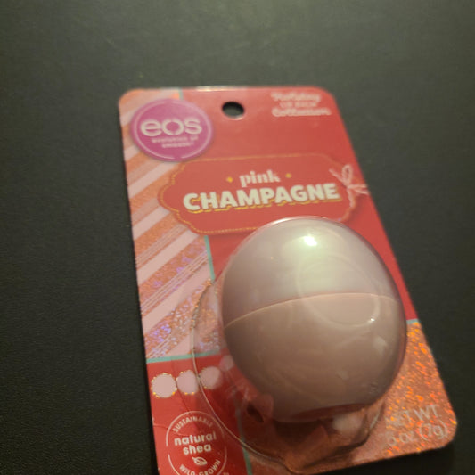 Eos pink champagne lip balm