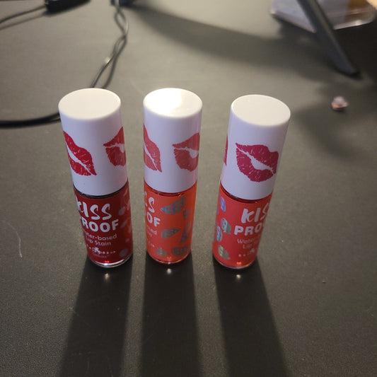 Kiss proof water based lip stain