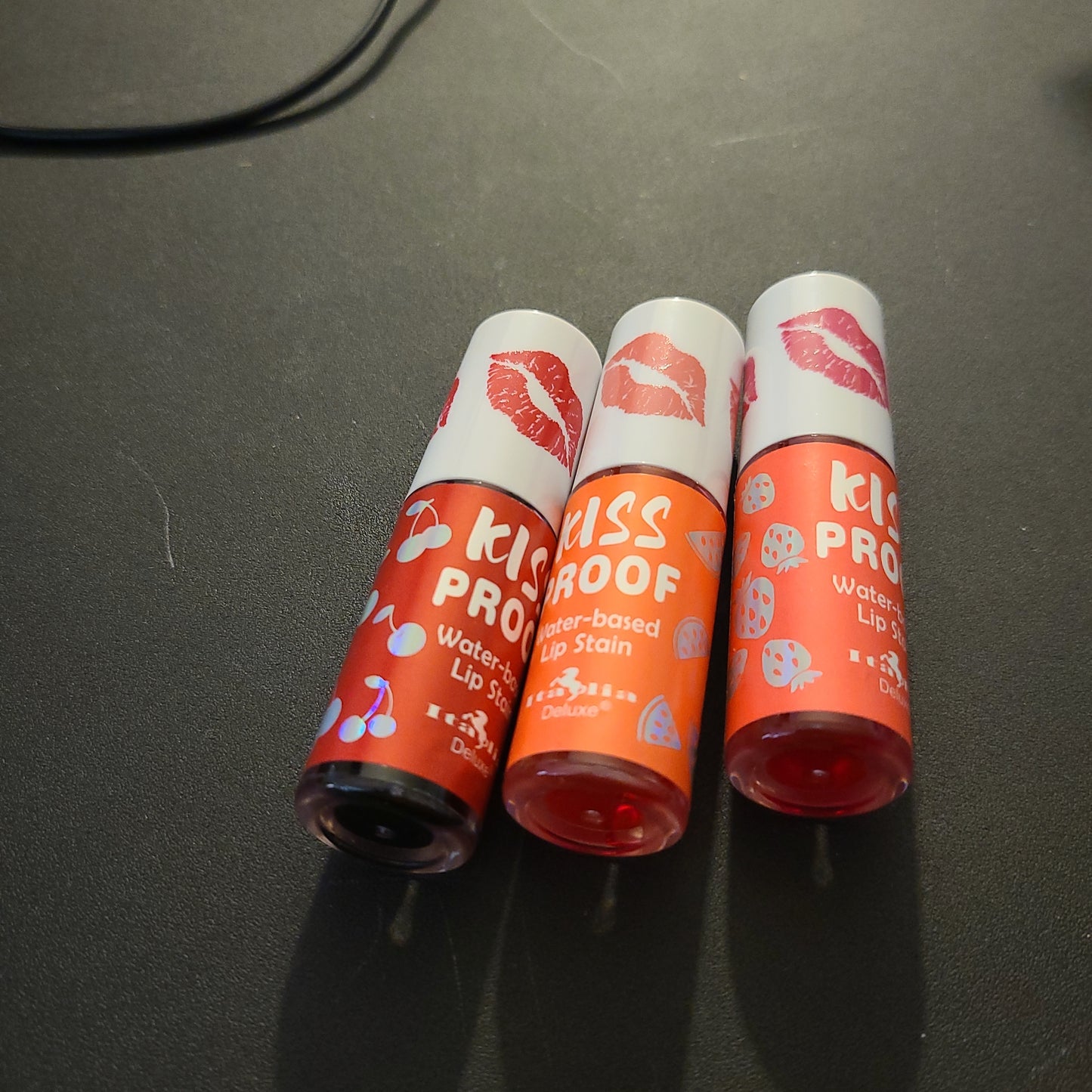 Kiss proof water based lip stain