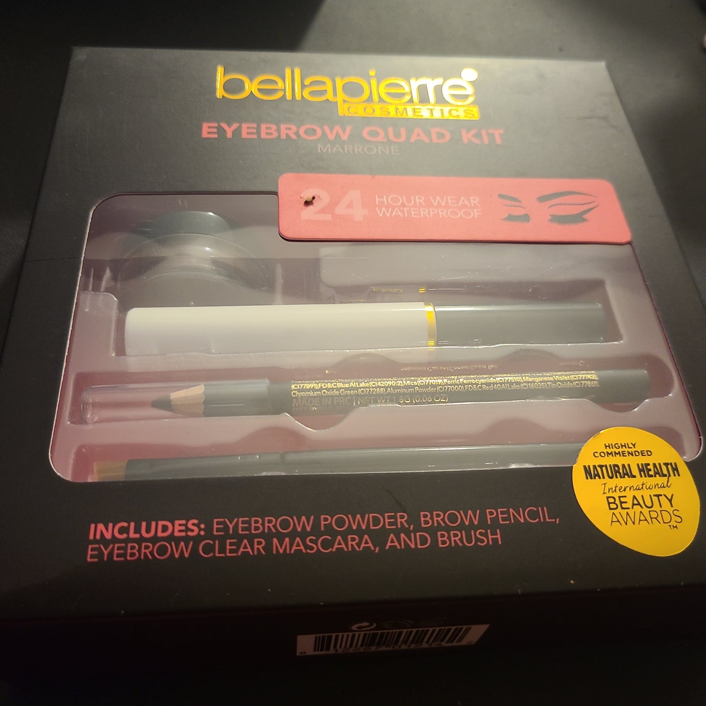 Bellapierre eyebrow quad kit