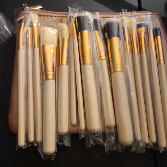 Brown brushes 15 set